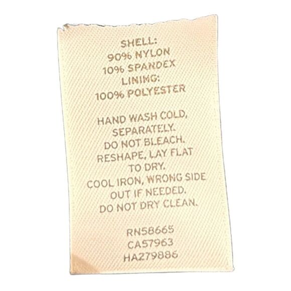 NEW Halogen Pencil Skirt Metallic Gold Black Short Lace Vintage Womens 12 - Picture 6 of 6